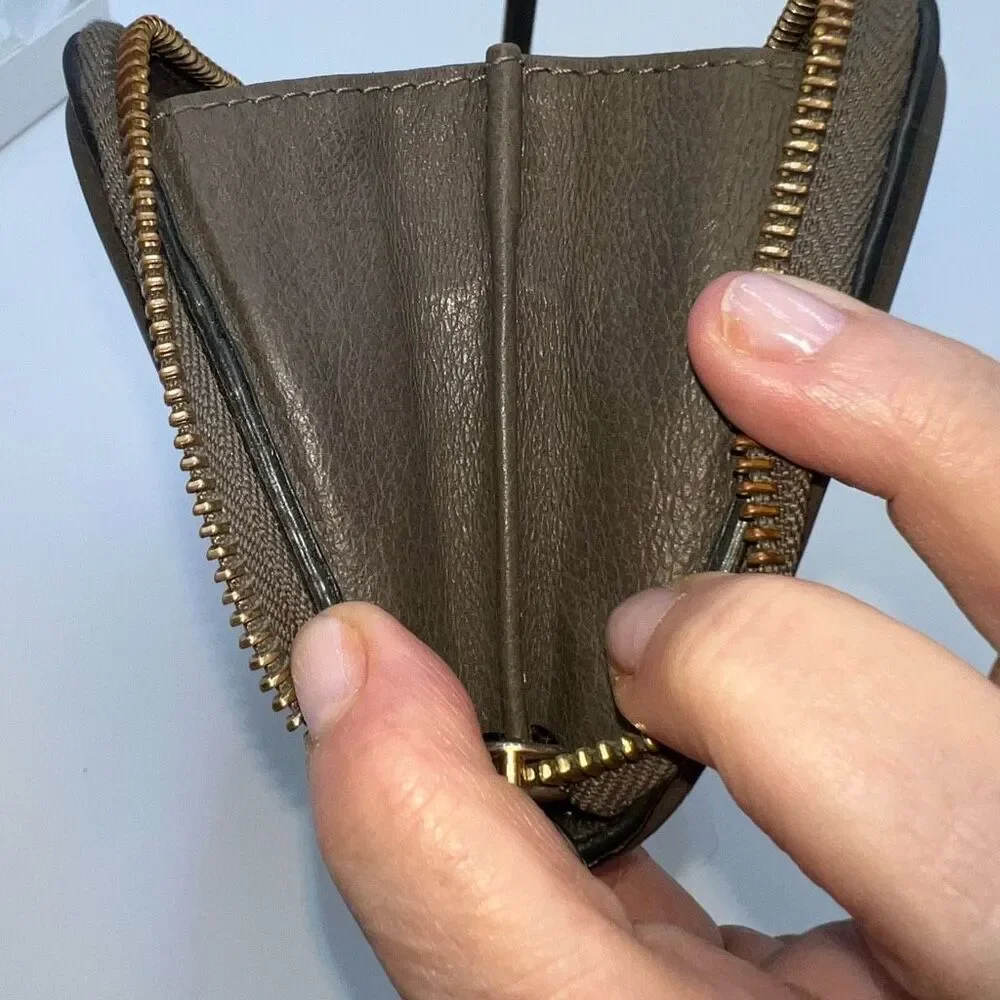 Chloe Rock Calfskin Party Long Zip Wallet with FULL INCLUSION